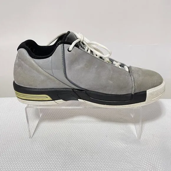 Jordan Nike Shoes Gray Black Men's 8.5 TE3 LOW 453454-002 Mid Top Sneakers