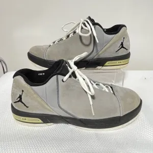 Jordan Nike Shoes Gray Black Men's 8.5 TE3 LOW 453454-002 Mid Top Sneakers