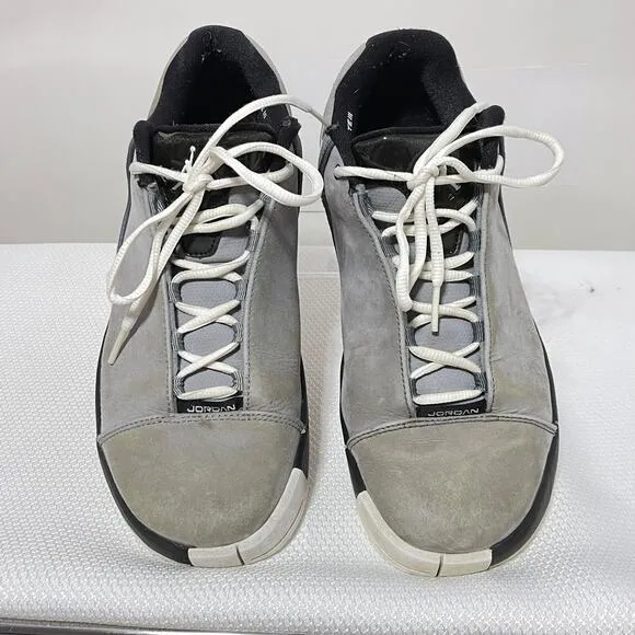 Jordan Nike Shoes Gray Black Men's 8.5 TE3 LOW 453454-002 Mid Top Sneakers