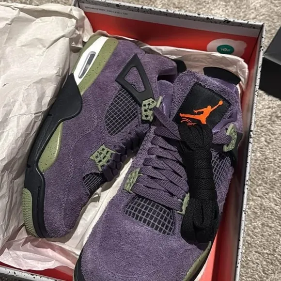 Jordan Sneakers Orange and Purple with Mesh Panels