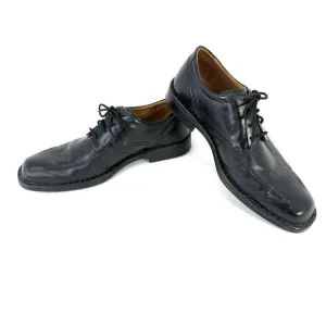 Josef Seibel Douglas 05 Black Leather Oxford Shoes EU 42 US 8.5-9 Mens Lace Up