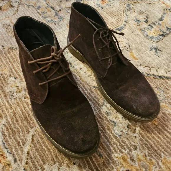 Joseph abound brown suede boots sz 10.5 excellent condition