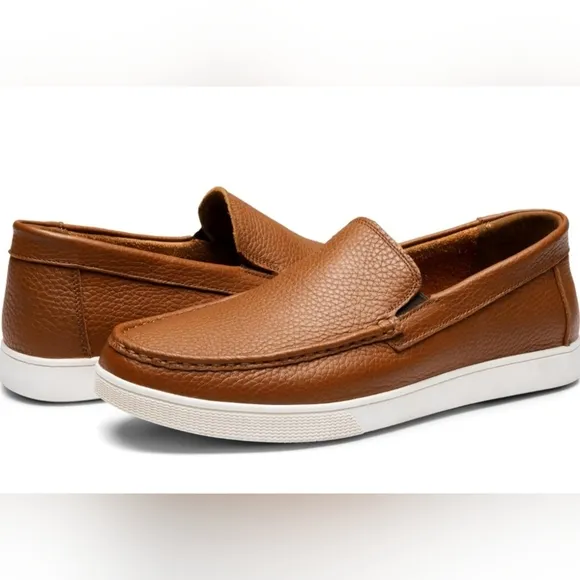 Jousen Men's Loafers &amp; Slip-ons Leather Mens Casual Shoes NWT Size 11