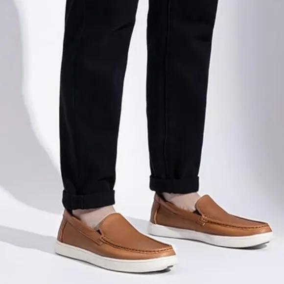 Jousen Men's Loafers &amp; Slip-ons Leather Mens Casual Shoes NWT Size 11