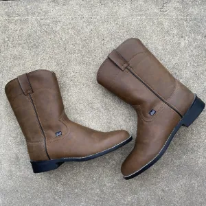 Justin Basics Roper Boots Men’s 9 D Farm Cowboy Rubber Outsole JB3001