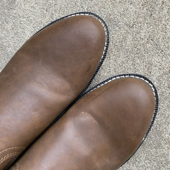 Justin Basics Roper Boots Men’s 9 D Farm Cowboy Rubber Outsole JB3001