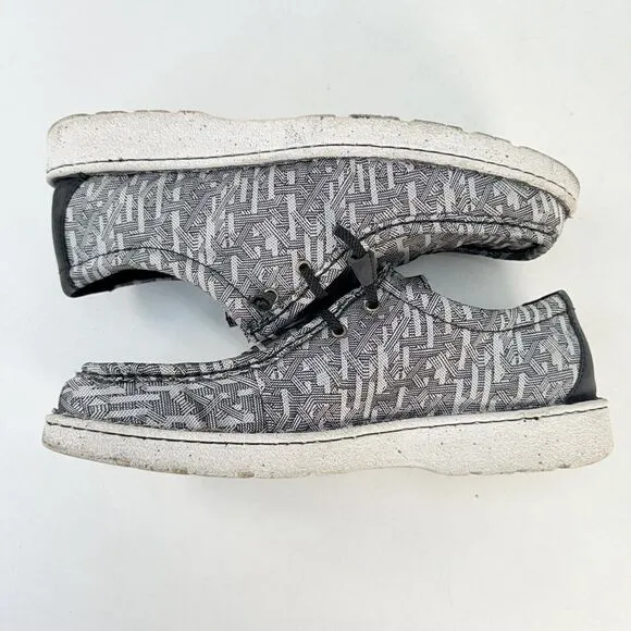 Justin JM315 Hazer Moc Toe Casual Slip On Driving Shoes Gray Men’s US 13