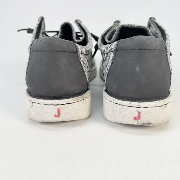 Justin JM315 Hazer Moc Toe Casual Slip On Driving Shoes Gray Men’s US 13
