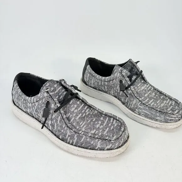 Justin JM315 Hazer Moc Toe Casual Slip On Driving Shoes Gray Men’s US 13