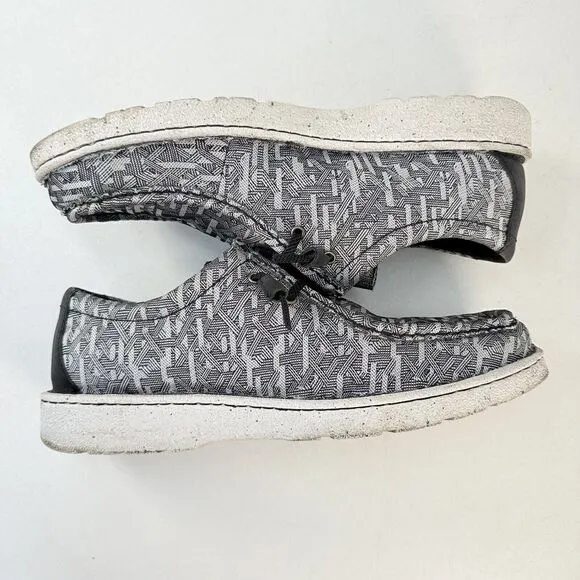 Justin JM315 Hazer Moc Toe Casual Slip On Driving Shoes Gray Men’s US 13