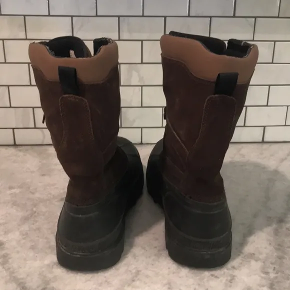 Kamik Trailbound Waterproof Boots Mens 13 Brown Suede Rubber Bottom Lace Up