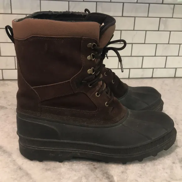 Kamik Trailbound Waterproof Boots Mens 13 Brown Suede Rubber Bottom Lace Up
