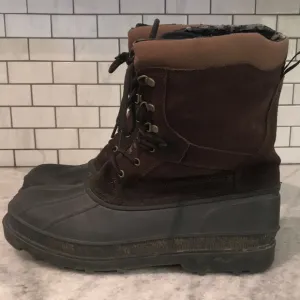 Kamik Trailbound Waterproof Boots Mens 13 Brown Suede Rubber Bottom Lace Up