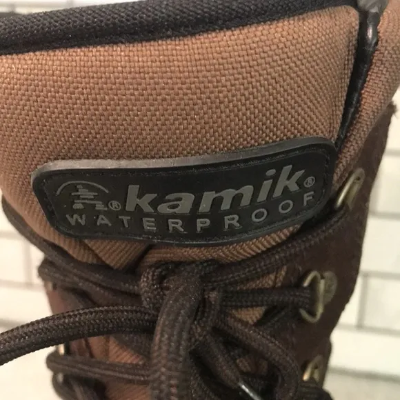 Kamik Trailbound Waterproof Boots Mens 13 Brown Suede Rubber Bottom Lace Up