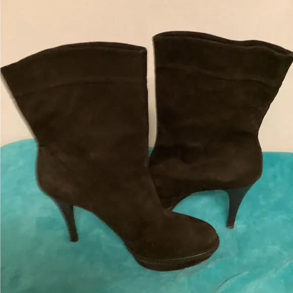 KAREN MILLEN  Suede leather Stiletto Boots Sz 41