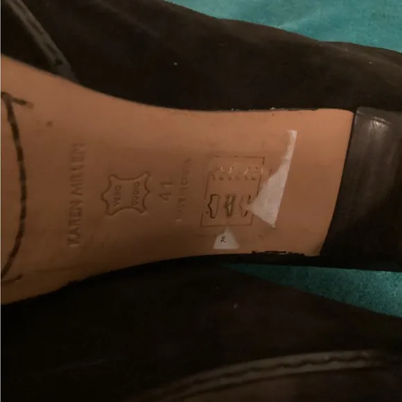 KAREN MILLEN  Suede leather Stiletto Boots Sz 41