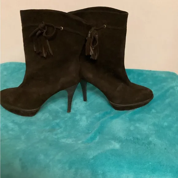 KAREN MILLEN  Suede leather Stiletto Boots Sz 41