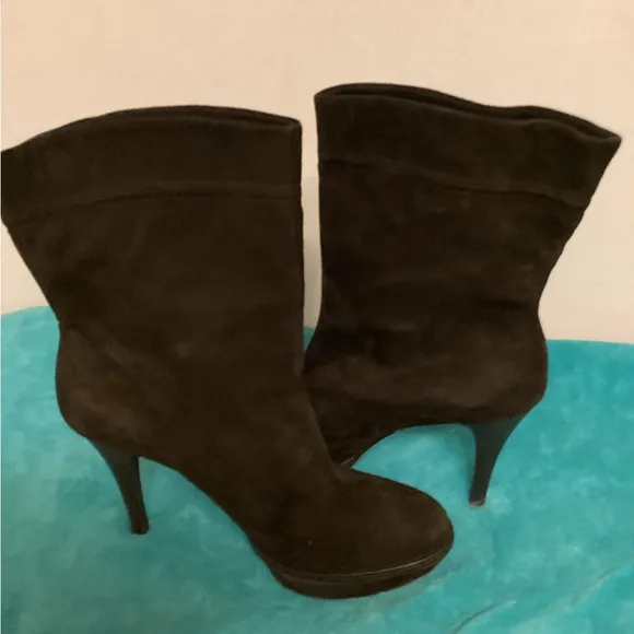 KAREN MILLEN  Suede leather Stiletto Boots Sz 41