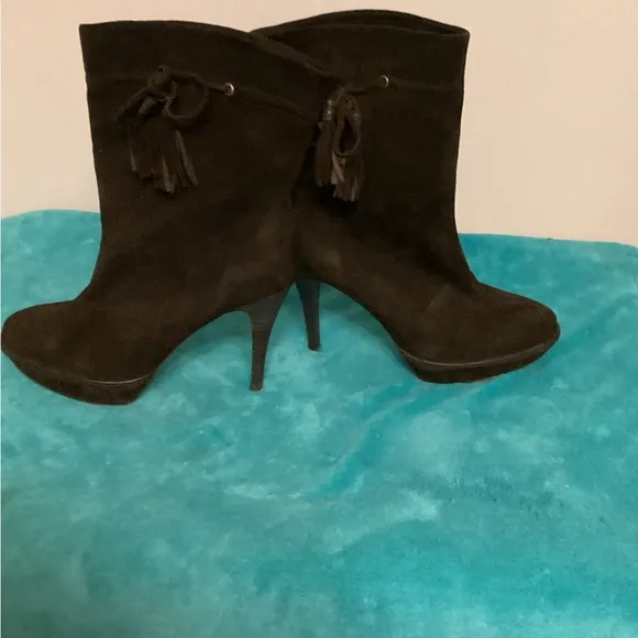 KAREN MILLEN  Suede leather Stiletto Boots Sz 41