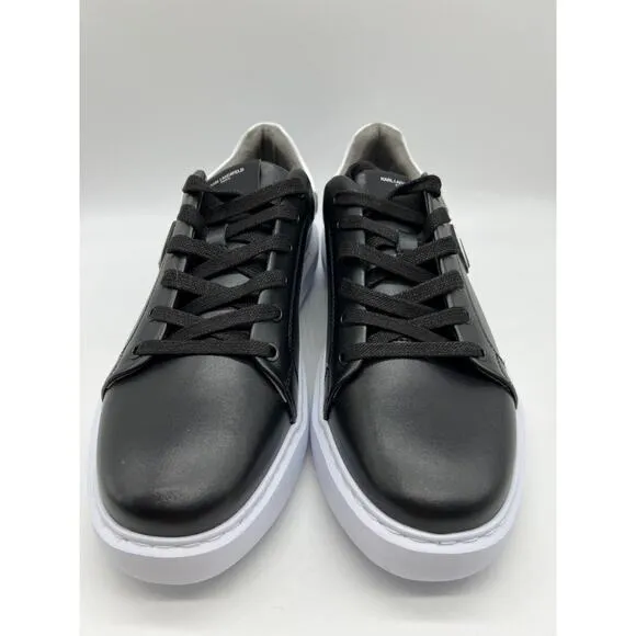 Karl Lagerfeld Paris Black Leather Shoes Designer Sneakers LF1S1107 Men Sz 12M🛒