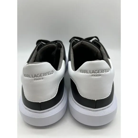 Karl Lagerfeld Paris Black Leather Shoes Designer Sneakers LF1S1107 Men Sz 12M🛒