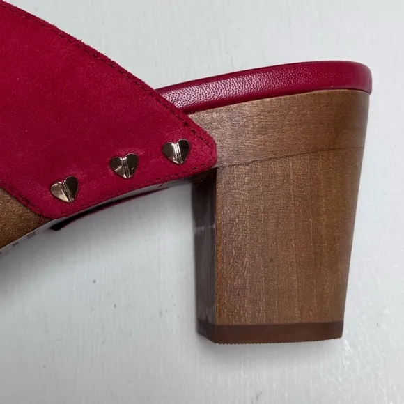 Kate Spade Amsterdam Suede Lava Falls Clogs- 8.5B
