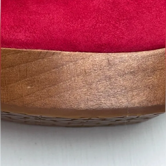 Kate Spade Amsterdam Suede Lava Falls Clogs- 8.5B