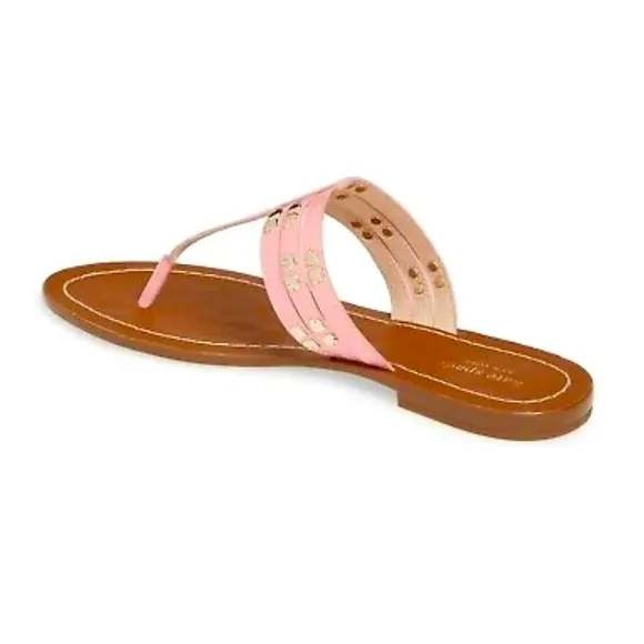 Kate Spade Carol Thong Sandals Rococo Spade Logo