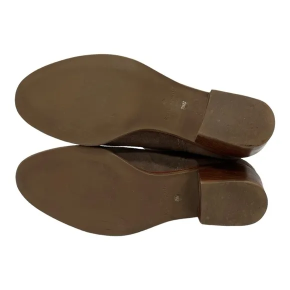 kate spade new york Ankle Booties - Taley Bow Brown Suede size 7.5 M