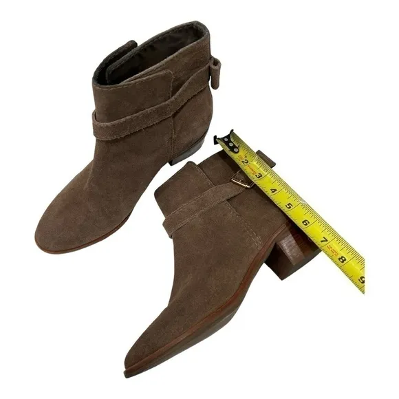 kate spade new york Ankle Booties - Taley Bow Brown Suede size 7.5 M