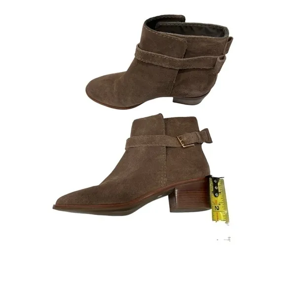 kate spade new york Ankle Booties - Taley Bow Brown Suede size 7.5 M