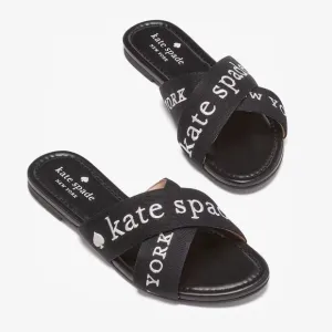♠️Kate Spade Piper Slide Sandals, Black NIB