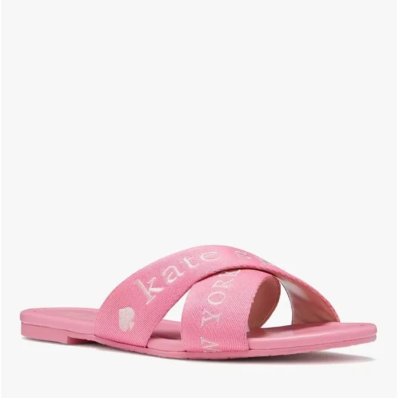 ♠️Kate Spade Piper Slide Sandals, Blossom Pink NIB