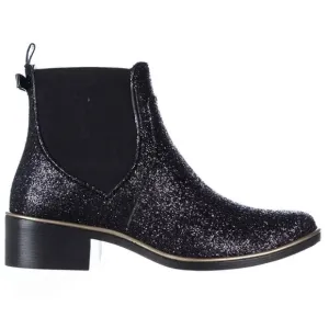 KATE SPADE- Sedgewick Glitter Booties Black Glitter Rain Boots