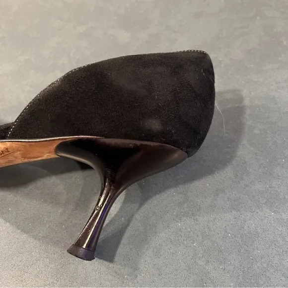 Kate Spade sz 8.5 black suede square to d’orsay pumps