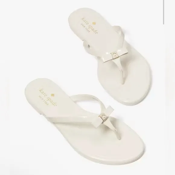 KATE SPADE Tatum Patent Leather Nude Sandals