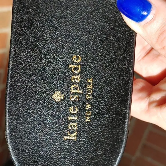 Kate Spade Zahara Black Slide Sandals Size 7.5 (17)