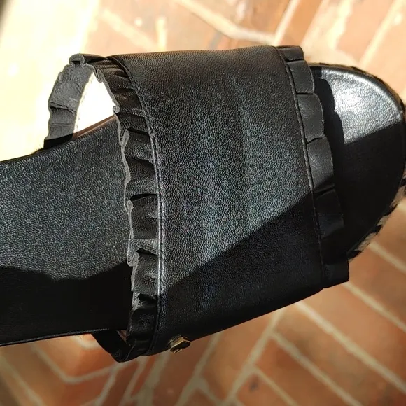 Kate Spade Zahara Black Slide Sandals Size 7.5 (17)