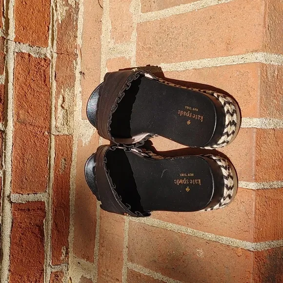 Kate Spade Zahara Black Slide Sandals Size 7.5 (17)