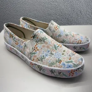 Keds Riffle Paper Co. Floral Women Slip Ons Size 10 Flats Shoes