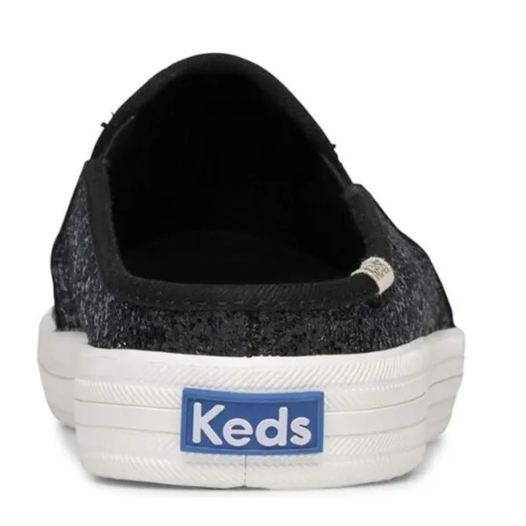 Keds x Kate Spade New York Double Decker Mule Glitter Women's Shoes Black  8.5M