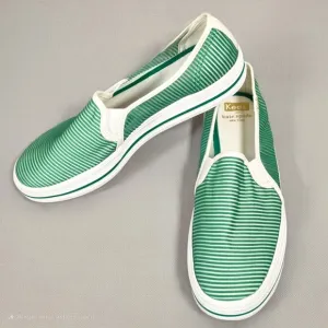 Keds x Kate Spade Women's Triple Decker Green Striped Mesh Platform Shoes Size 7