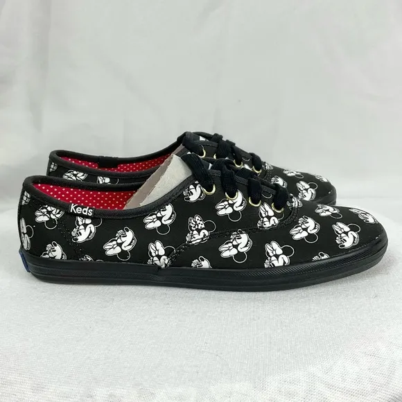 Keds X Minnie Mouse Sneakers Champion Shoes Blk New Disney Ltd Edition