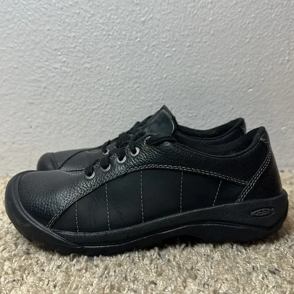 KEEN PRESIDIO LACE-UP (WOMEN) - BLACK/MAGNET Sz 8
