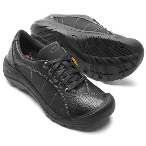 KEEN PRESIDIO LACE-UP (WOMEN) - BLACK/MAGNET Sz 8
