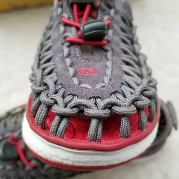 KEEN Uneek O2 Sport Unisex Sandal Toddler Kids in Grey/Red
