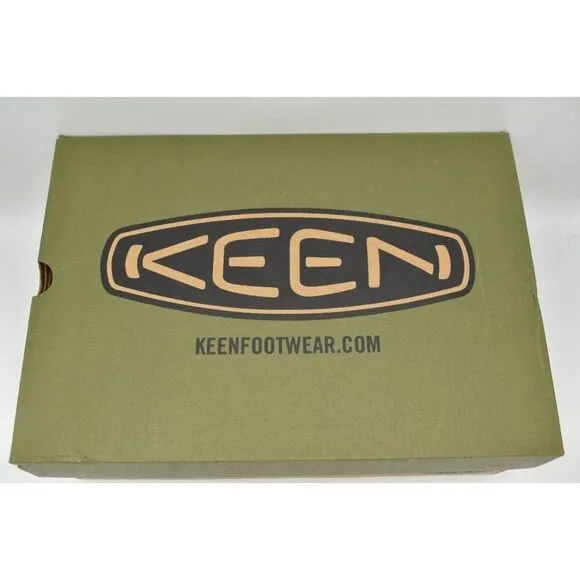 Keen Mens Size 8.5 Hoodcamp FR Slip On Black Olive Sky Captain Shoes