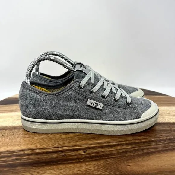 Keen Shoes Women's 7.5 Gray Felt Elsa Lite Low Top Casual Shoes