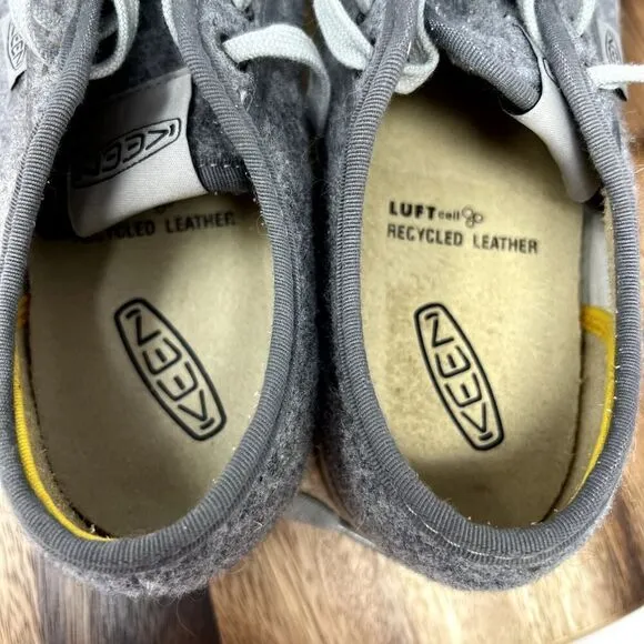 Keen Shoes Women's 7.5 Gray Felt Elsa Lite Low Top Casual Shoes