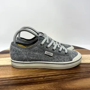 Keen Shoes Women's 7.5 Gray Felt Elsa Lite Low Top Casual Shoes